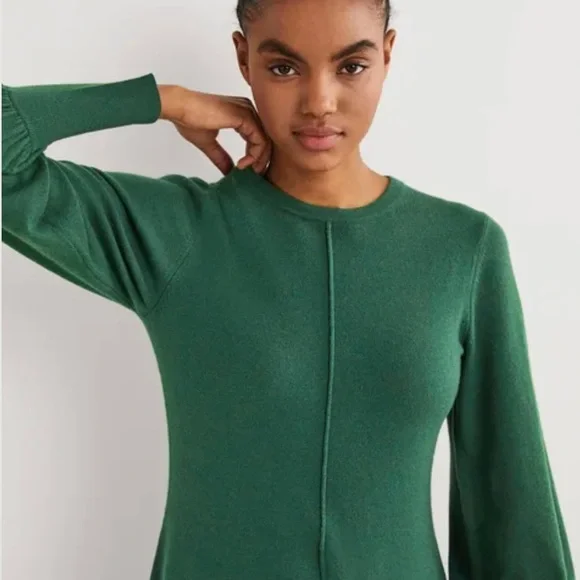 Boden dress mini fit and flare hunter green nwt 10 - Picture 2 of 7